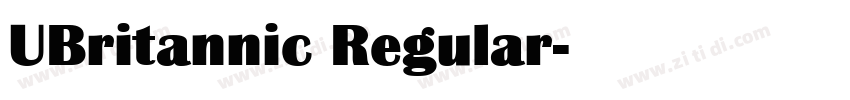 UBritannic Regular字体转换